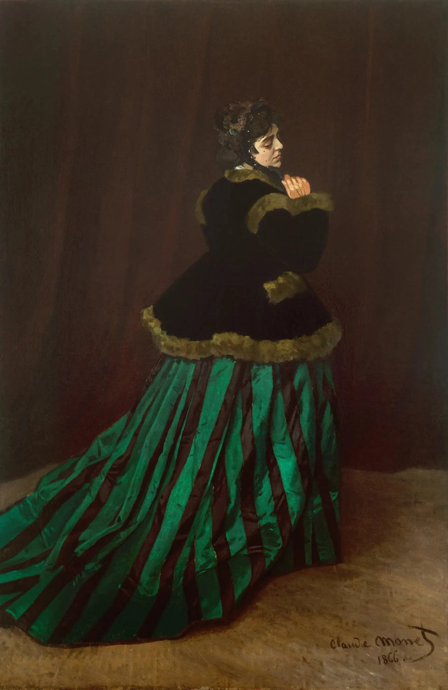 Camille tai The Woman vihreässä mekossa W65 - Claude Monet