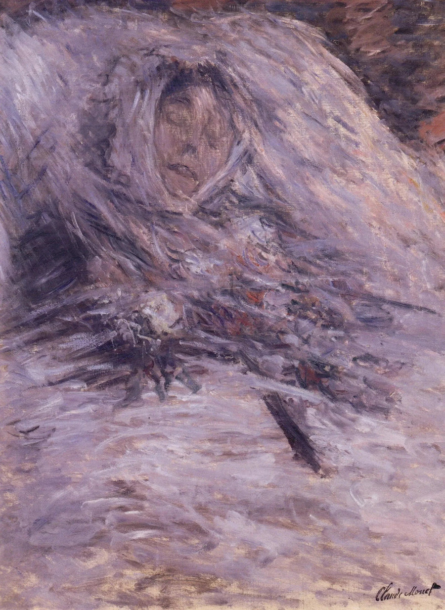 Camille kuolinvuoteellaan - Claude Monet