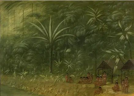 Cocomasin leirintäalue - Katse rannalle - George Catlin