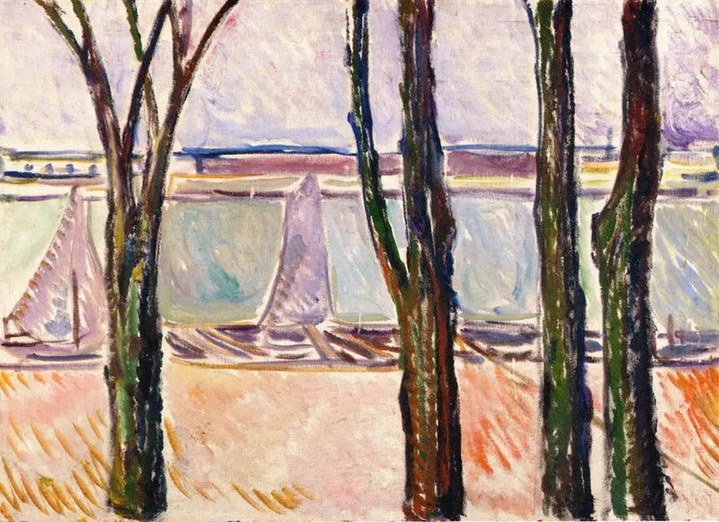 kanaali Warnemündessä - Edvard Munch