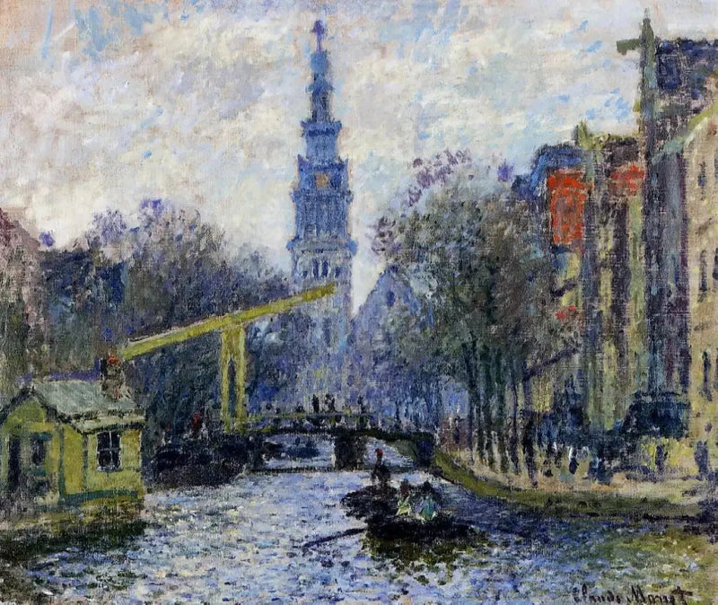 Canal Amsterdamissa W308 - Claude Monet