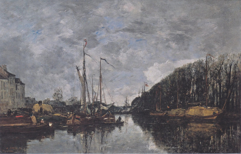 Alléen vihreä kanava, Bryssel - Eugène Boudin