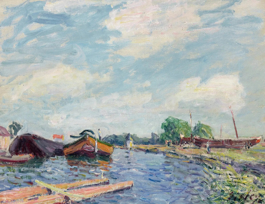 Loing-kanava Saint-Mammès'ssa - Alfred Sisley