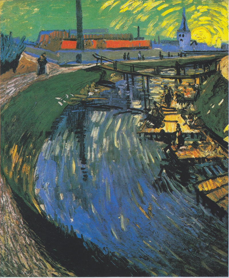 Kanaali naisista peseytymässä - Vincent van Gogh