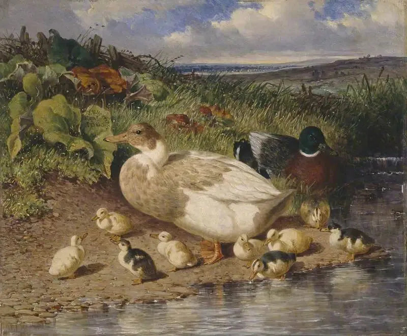 Ankat joen rannalla - John Frederick Herring, Sr.