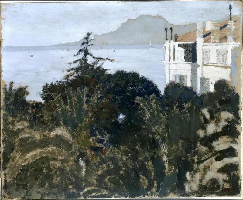 Cannes, puutarha Välimeren rannalla - Édouard Vuillard