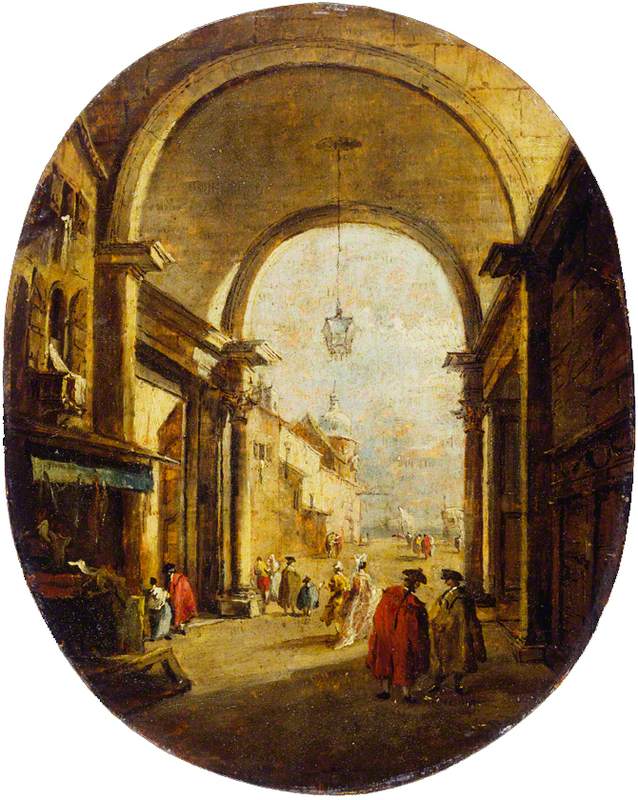 Capriccio Torre dell'Orologio - Francesco Guardi