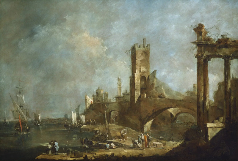 Sataman kujeilu - Francesco Guardi