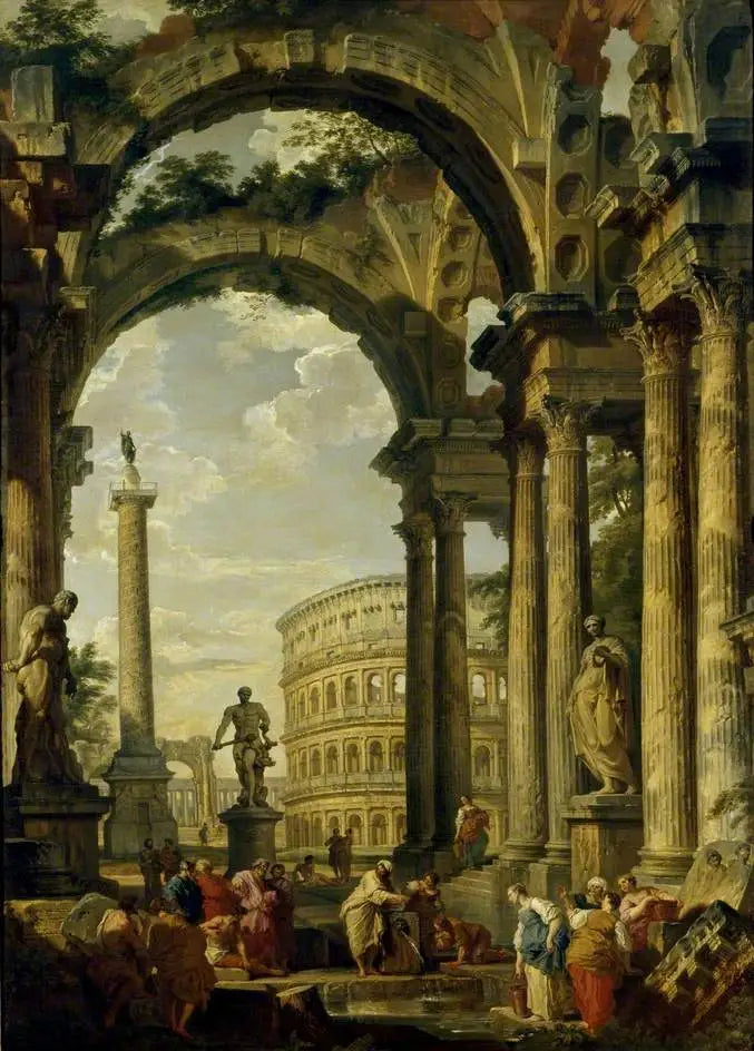 Ranskalainen capriccio - Giovanni Paolo Panini