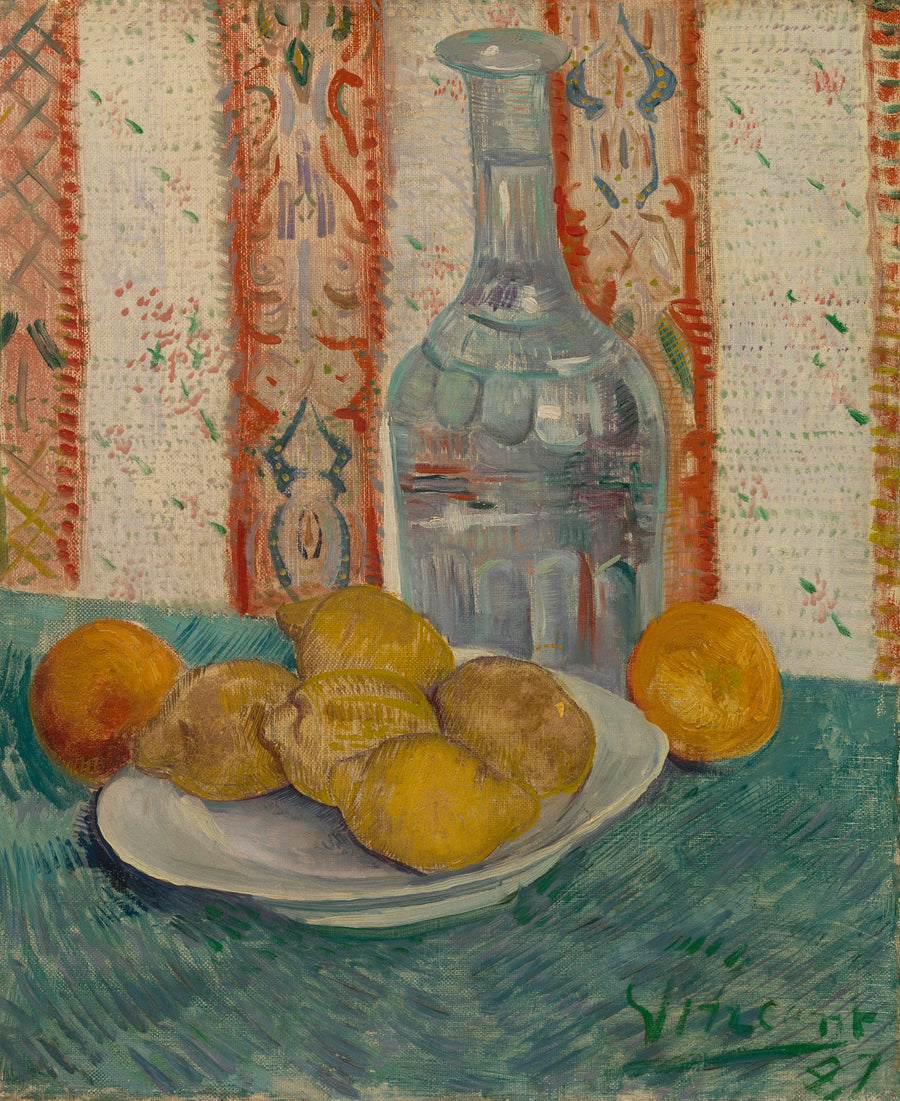 Karahvi ja sitrushedelmien lautanen - Vincent van Gogh