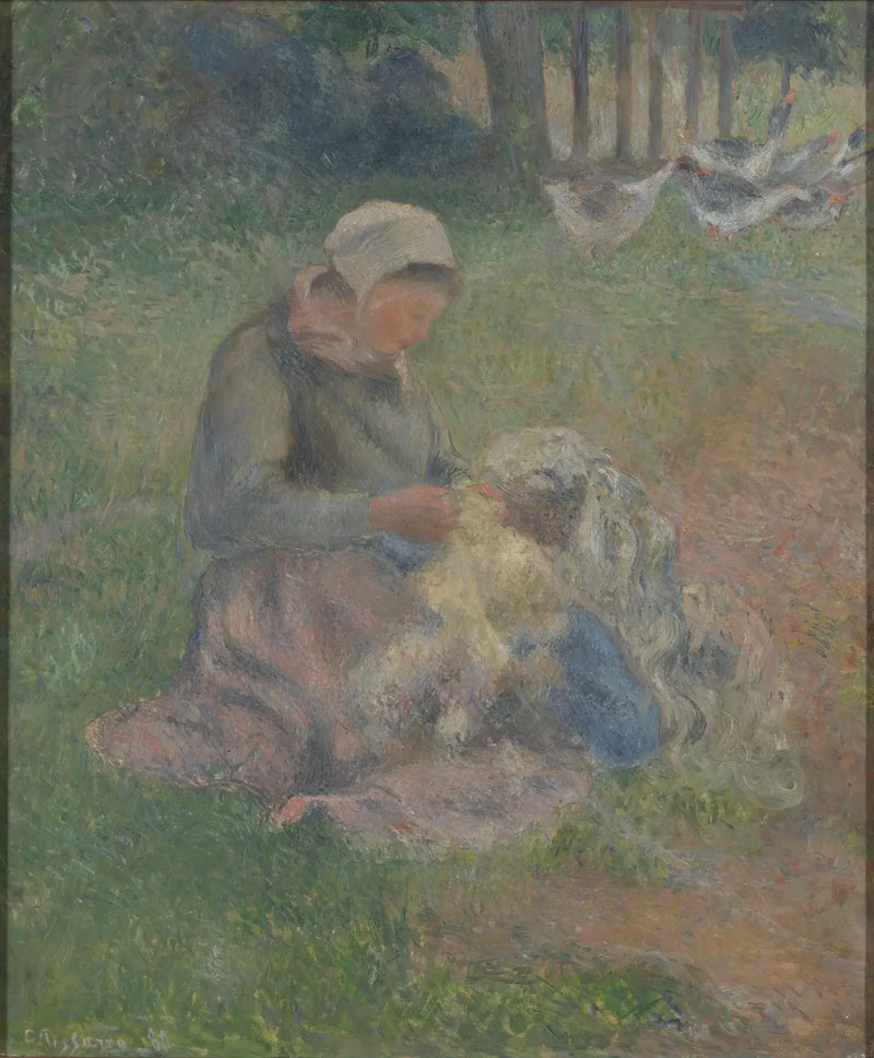 Villan kehrääjä - Camille Pissarro