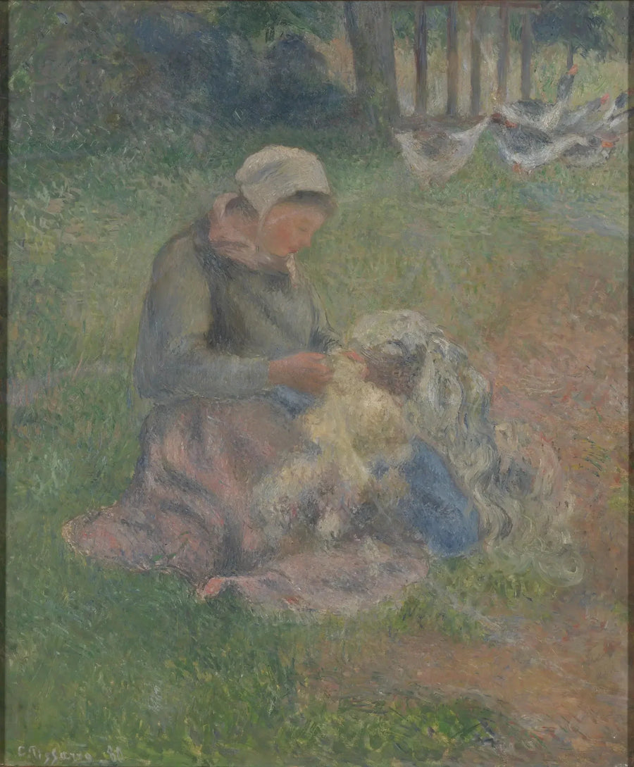 Villan kehrääjä - Camille Pissarro