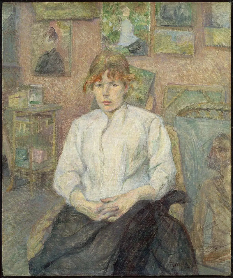 Carmen Gaudin taiteilijan ateljeessa - Henri de Toulouse-Lautrec