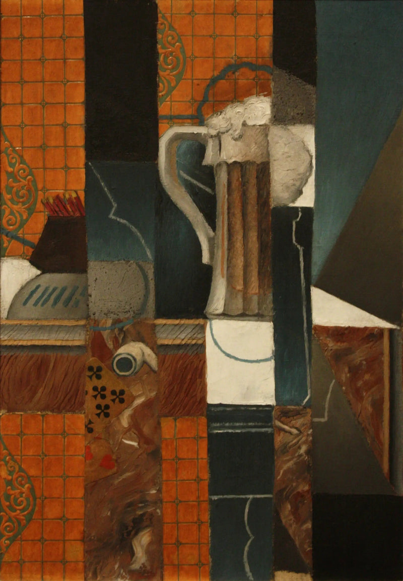 Korttipelit ja olutlasi - Juan Gris