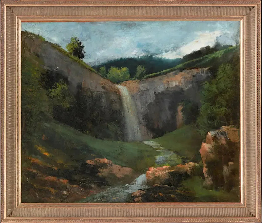 Cascada ja puro - Gustave Courbet