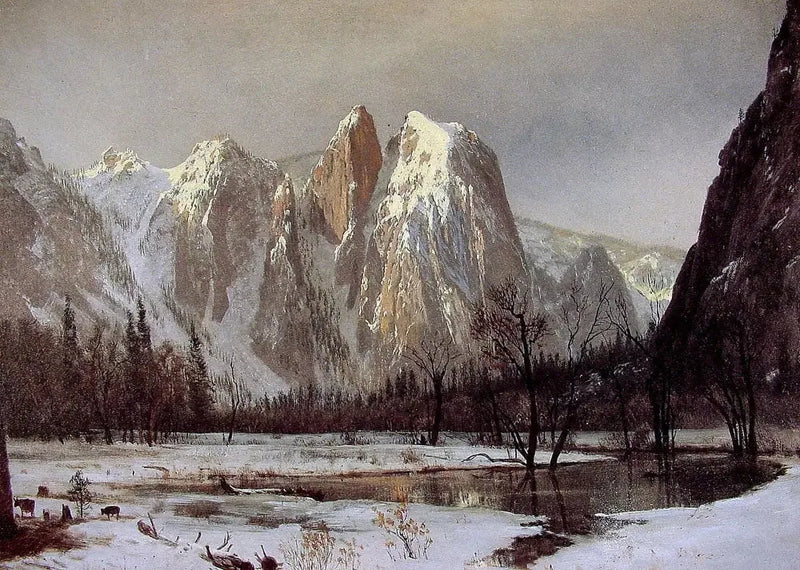 Katedraalikallio, Yosemiten laakso, Kalifornia - Albert Bierstadt