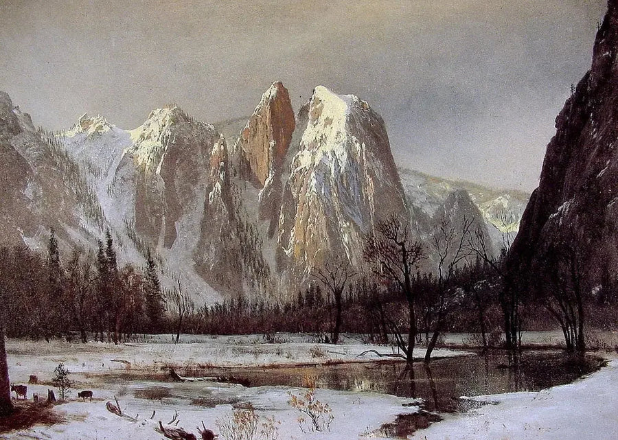 Katedraalikallio, Yosemiten laakso, Kalifornia - Albert Bierstadt