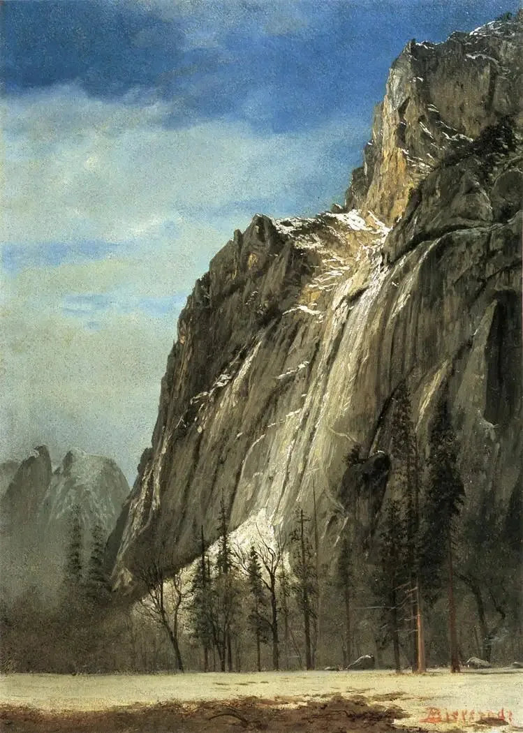 Katedraalikalliot, näkymä Yosemiten - Albert Bierstadt