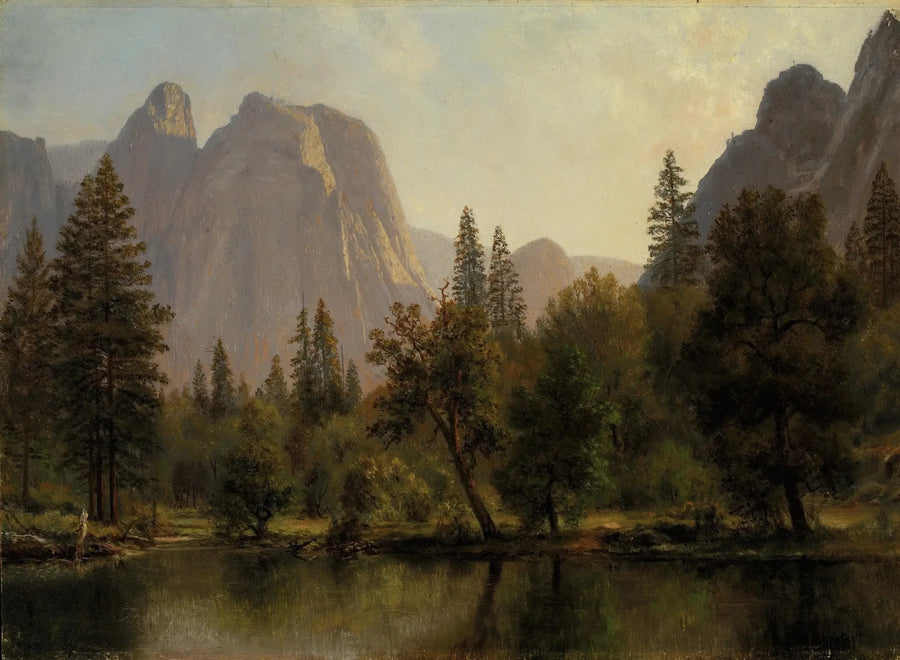 Katedraalikallioita, Yosemite-laakso - Albert Bierstadt