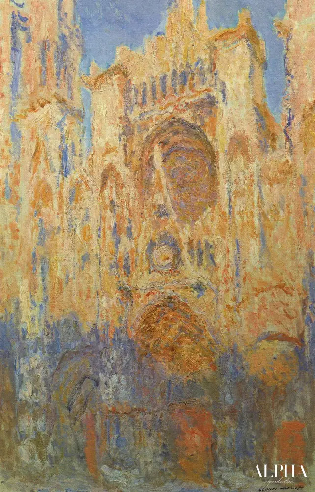 Cathédrale de Rouen. Effet de soleil (Fin de journée) - Claude Monet - Reproductions de tableaux et peintures haut de gamme