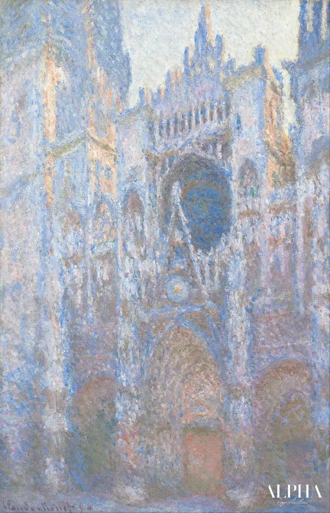 Cathédrale de Rouen, façade ouest (W1351) - Claude Monet - Reproductions de tableaux et peintures haut de gamme