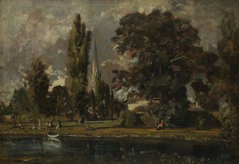 Salisburyin katedraali ja Leadenhall joelta - John Constable