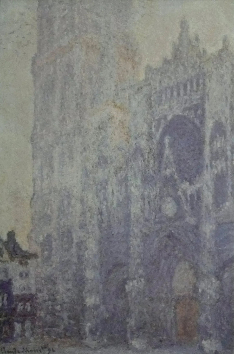 Rouenin katedraali, portti ja Saint-Romainin torni, aamun vaikutelma - Claude Monet