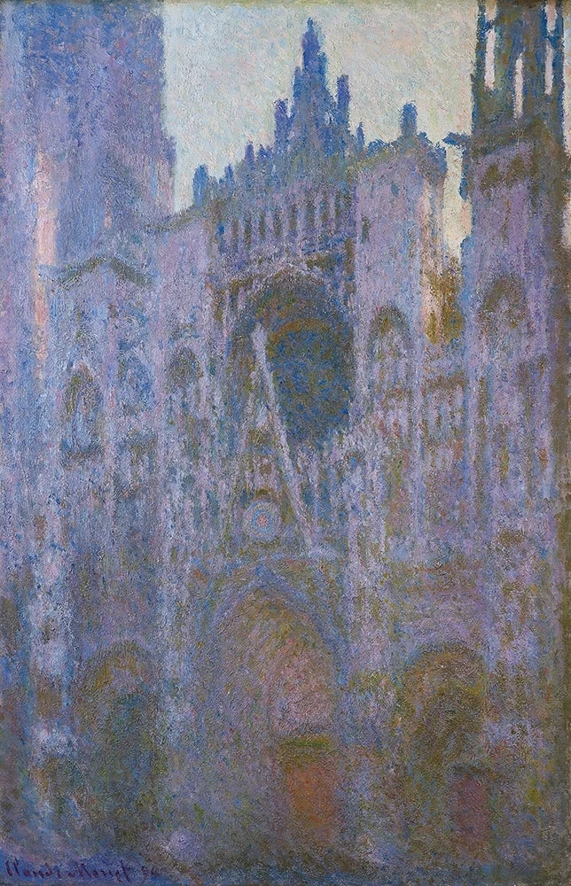 Rouenin katedraali aamulla, hallitseva vaaleanpunainen W1353 - Claude Monet