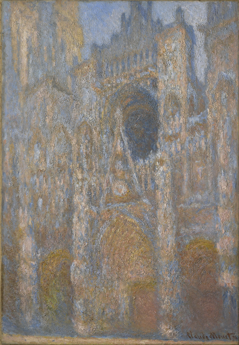 Rouenin katedraali, julkisivu täydessä auringossa W1358 - Claude Monet