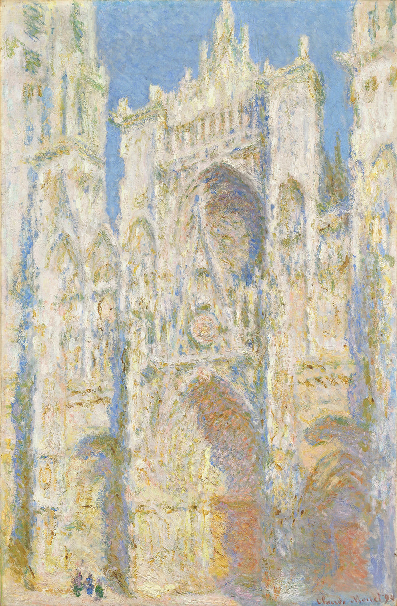 Rouenin katedraali, länsijulkisivu, auringossa W1324 - Claude Monet