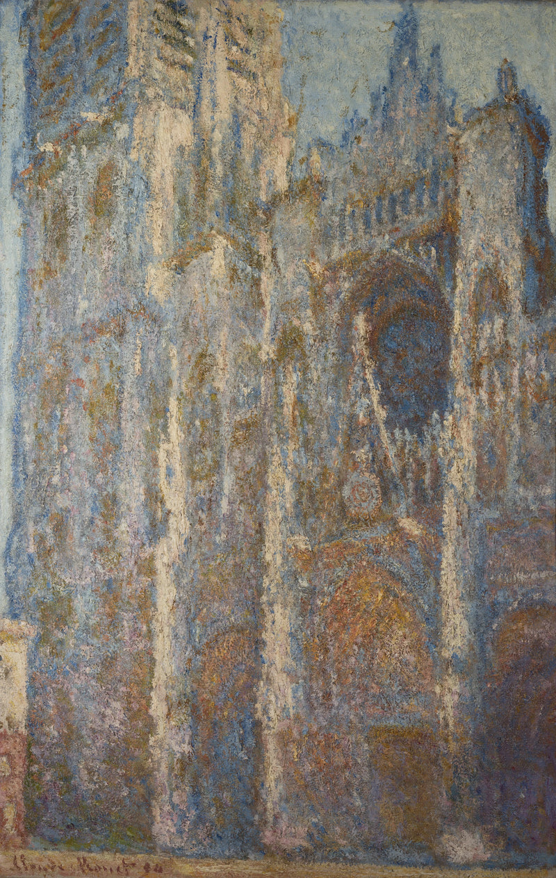 Rouenin katedraali, portaali ja Albane-torni, keskipäivä W1350 - Claude Monet