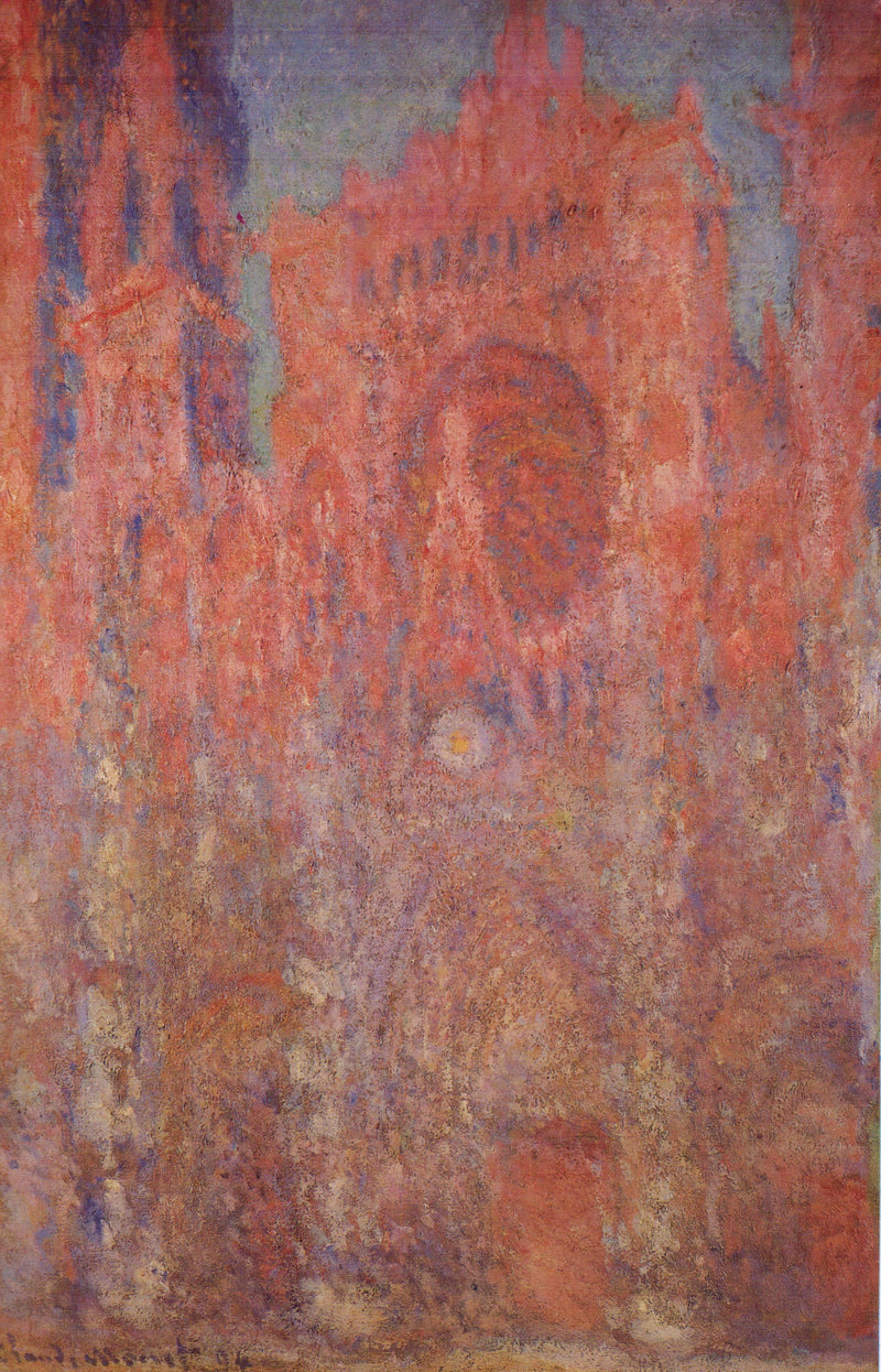 Rouenin katedraali, portaali W1328 - Claude Monet