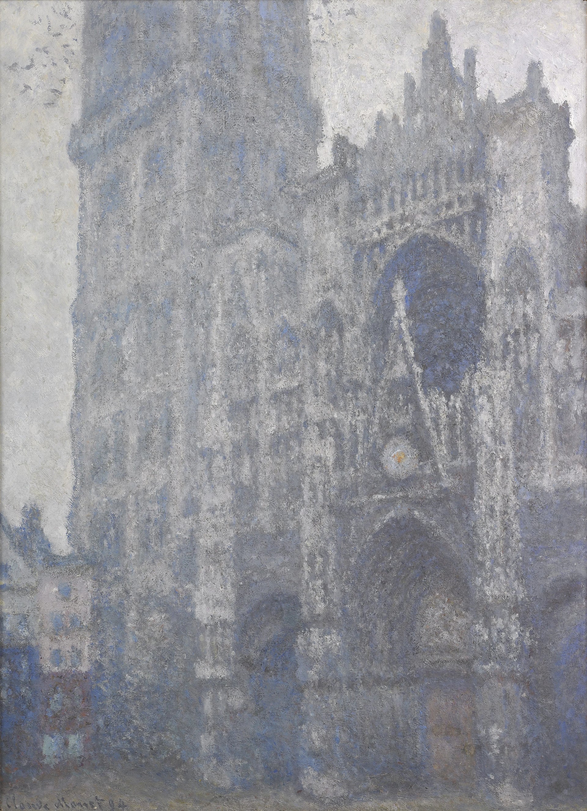 Cathédrale de Rouen, temps gris de Claude Monet, 1894 – musée des Beaux-Arts de Rouen, Wildenstein 1345