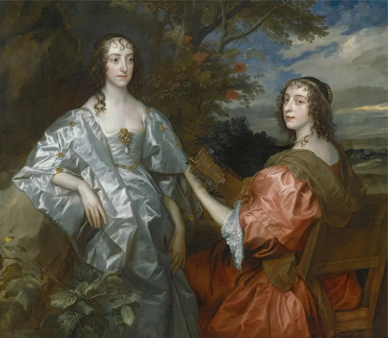 Catherine, kreivitär Chesterfield, ja Lucy, kreivitär Huntingdon - Antoine van Dyck