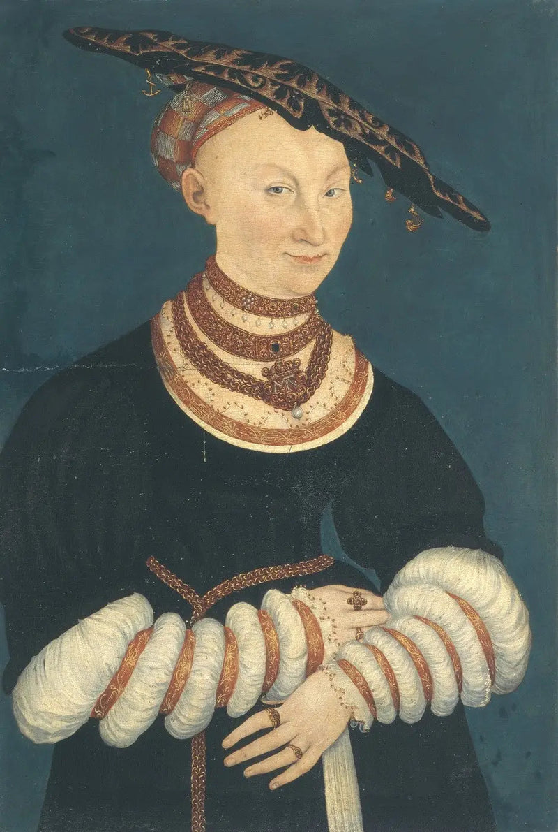 Catherine de Mecklembourg, herttuatar Saxe (1487-1561) - Lucas Cranach vanhempi