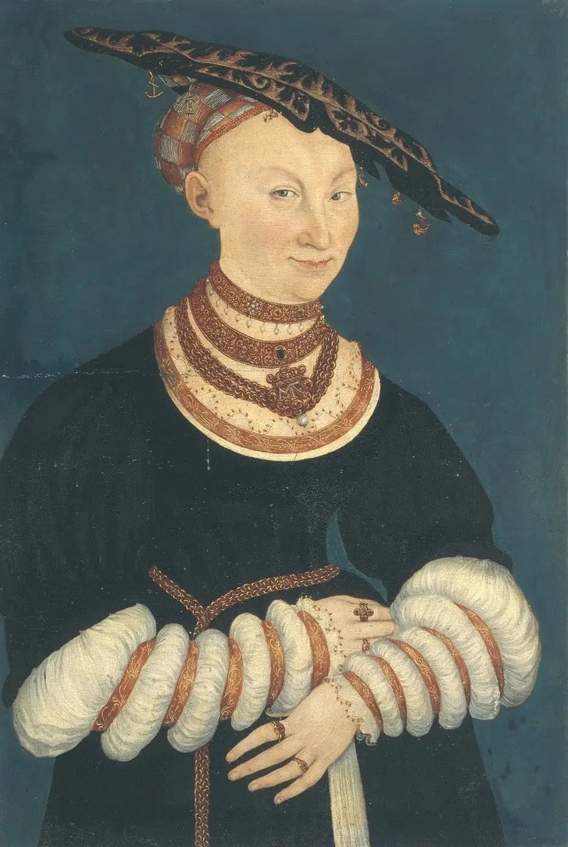 Catherine de Mecklembourg, herttuatar Saxe (1487-1561) - Lucas Cranach vanhempi