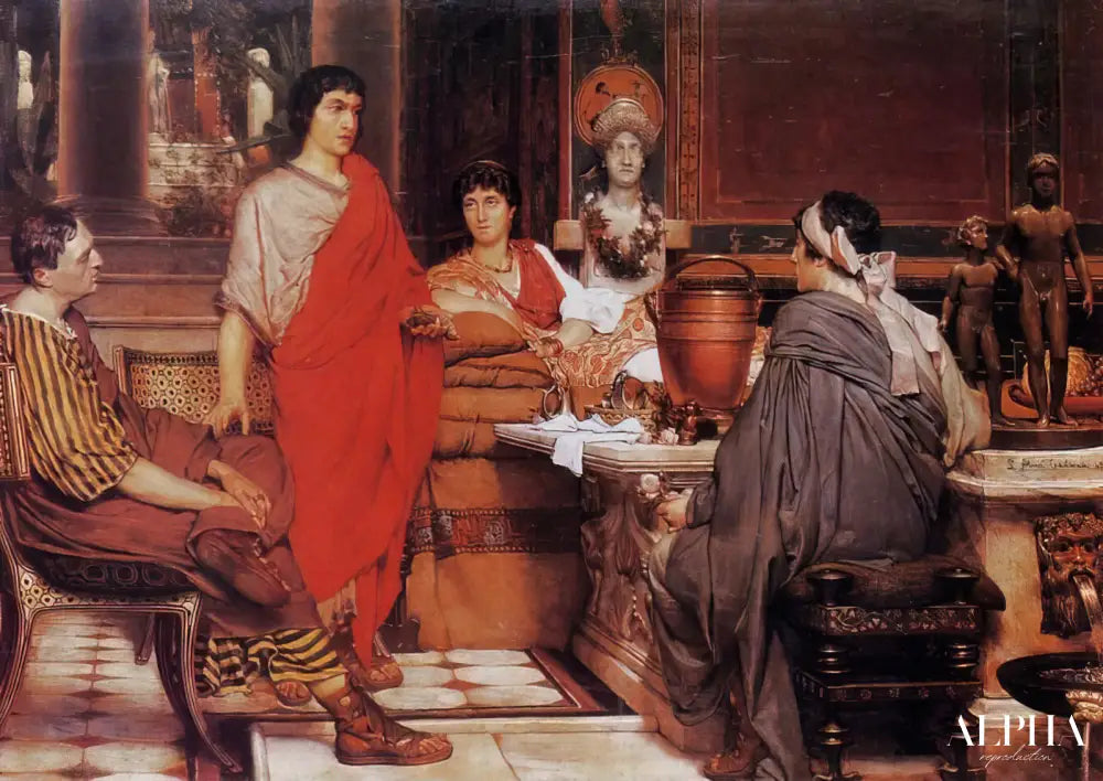 Catulle chez Lesbia - Lawrence Alma-Tadema Reproductions de tableaux à la peinture à l’huile