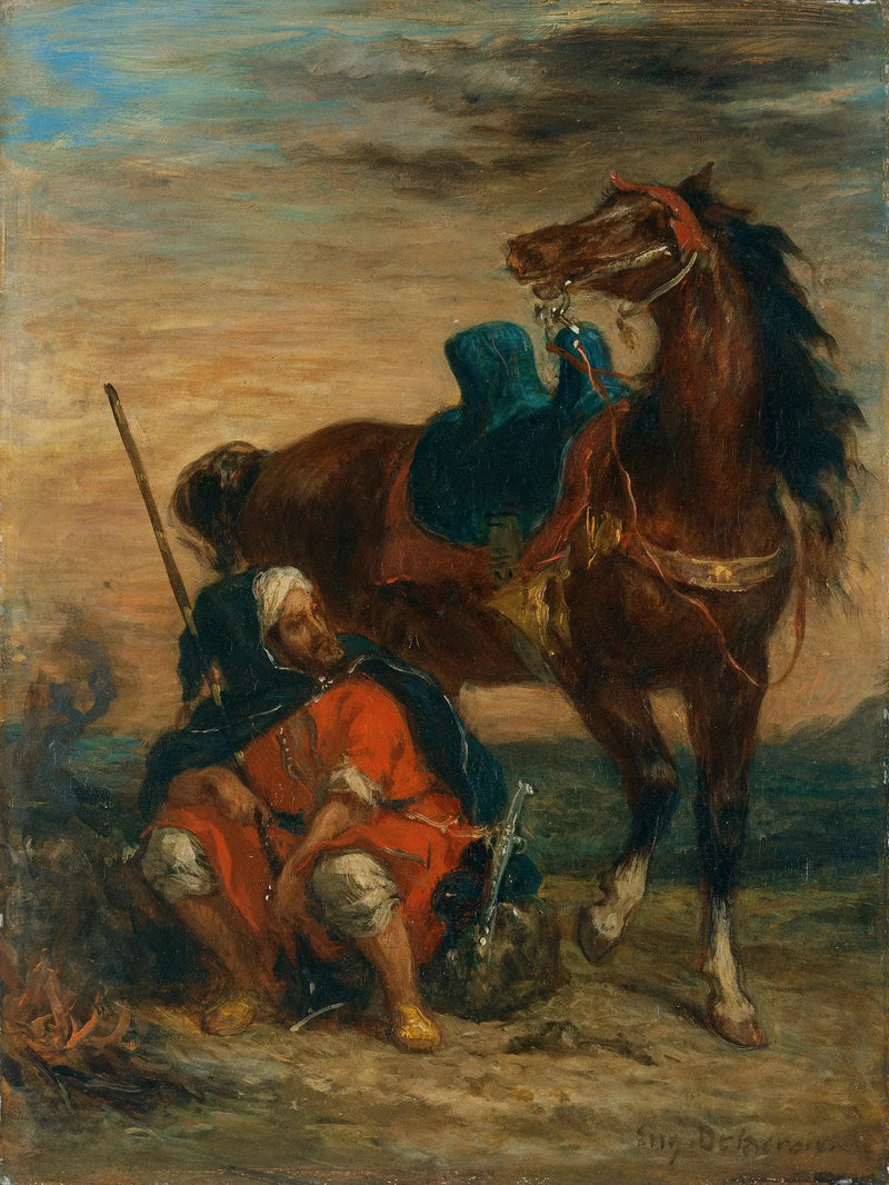 Arabialainen ratsastaja - Eugène Delacroix