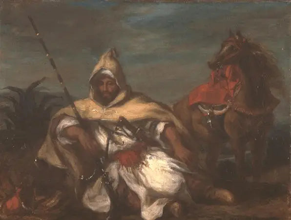 Marokon sulttaanin henkivartija - Eugène Delacroix