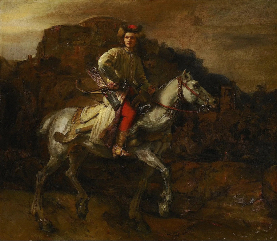 Puolalainen ratsastaja - Rembrandt