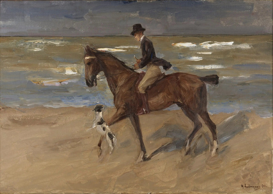 Ratsastaja rannalla - Max Liebermann