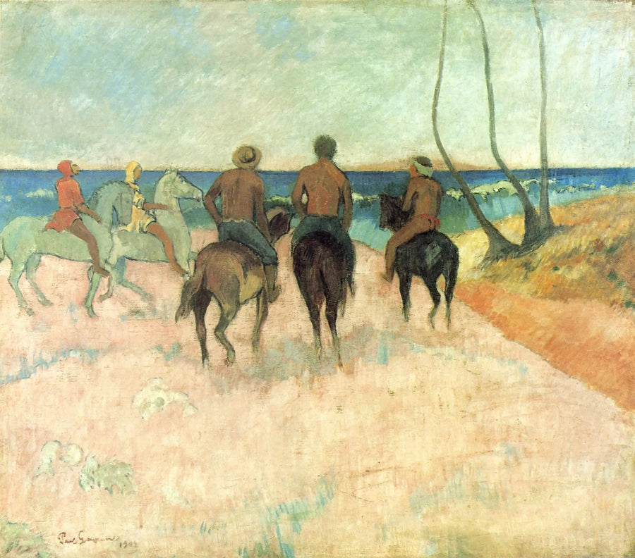 Ratsastajat rannalla (I) - Paul Gauguin