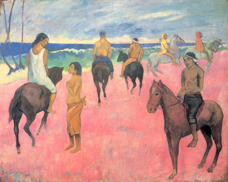 Ratsastajat rannalla (II) - Paul Gauguin