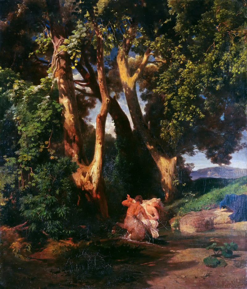 Centaure ja Nymfi - Arnold Böcklin