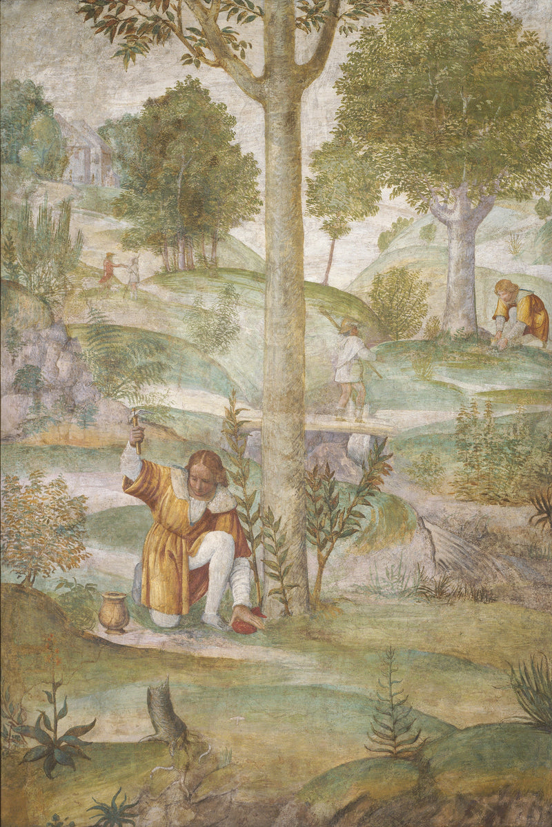 Kallo piilottamassa jalokiviä - Bernardino Luini