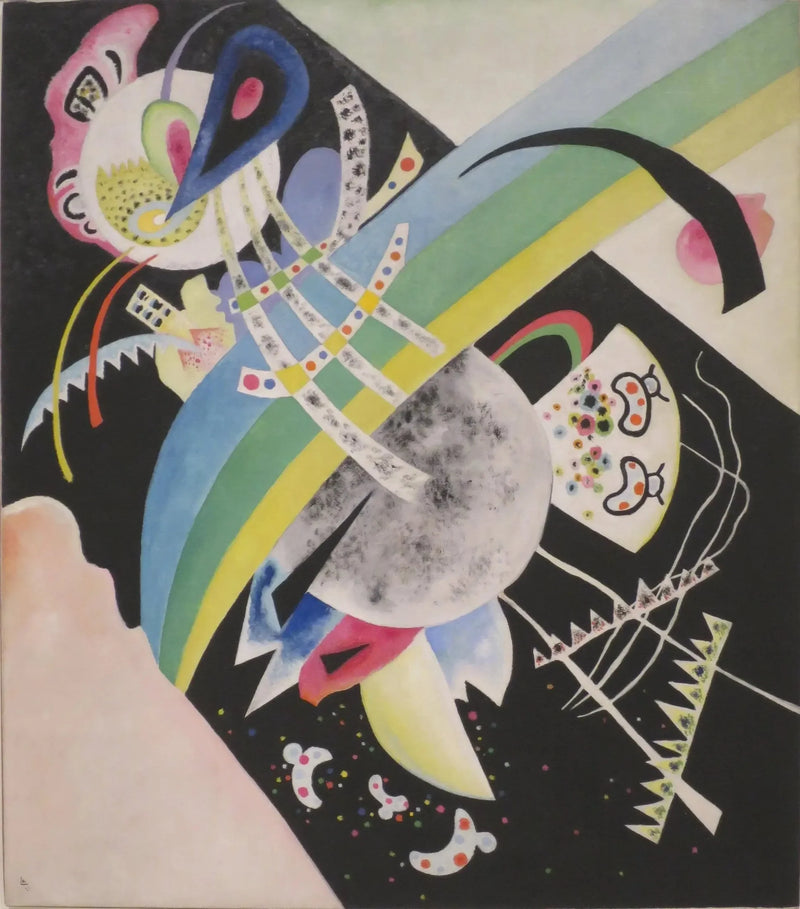 Ympyrät mustalla taustalla - Vassily Kandinsky