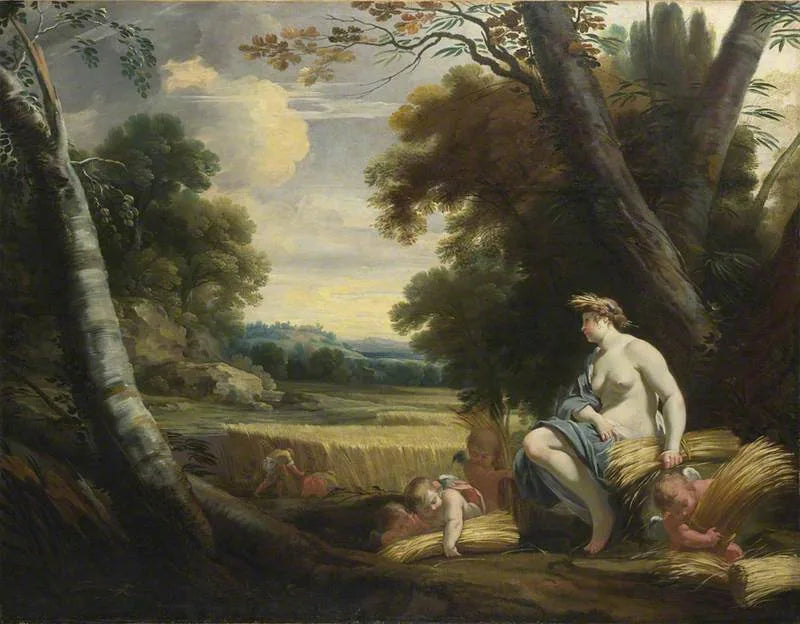 Cérès ja amori keräämässä satoa - Simon Vouet