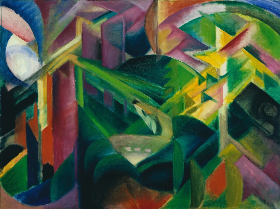 Peura luostarin puutarhassa - Franz Marc