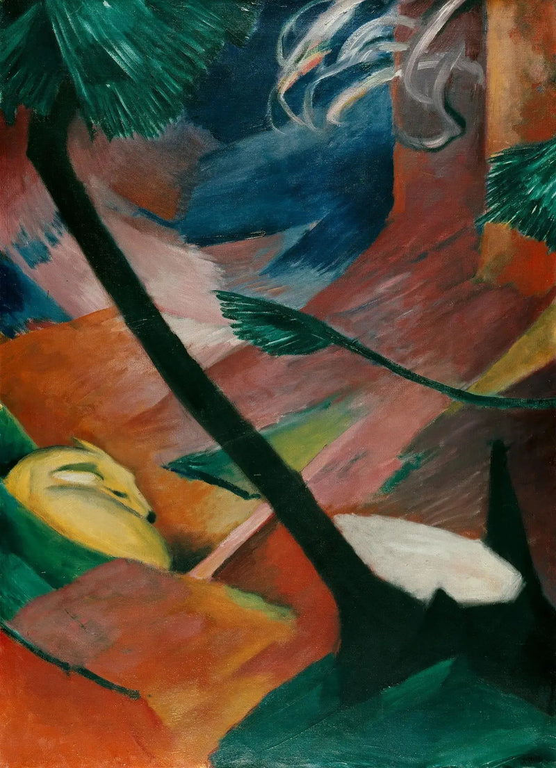 Peura metsässä II - Franz Marc
