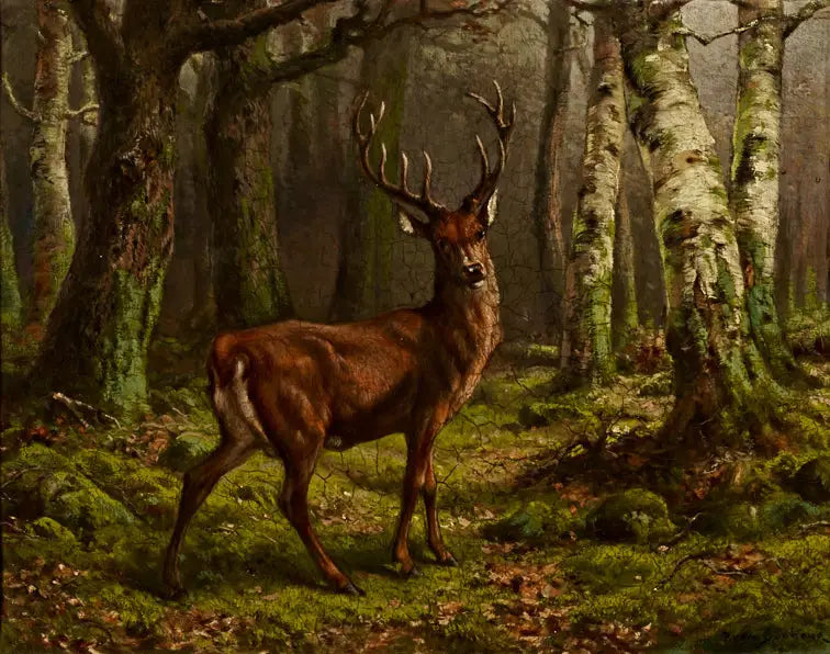 Sika metsässä - Rosa Bonheur